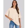 imageANRABESS Womens Tops Oversized T Shirts Short Sleeve Crewneck Summer Casual Loose Basic Tee Shirt 2025 Trendy Fashion ClothesCream
