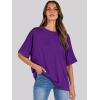 imageANRABESS Womens Tops Oversized T Shirts Short Sleeve Crewneck Summer Casual Loose Basic Tee Shirt 2025 Trendy Fashion ClothesDark Purple
