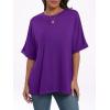 imageANRABESS Womens Tops Oversized T Shirts Short Sleeve Crewneck Summer Casual Loose Basic Tee Shirt 2025 Trendy Fashion ClothesDark Purple