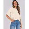 imageANRABESS Womens Tops Oversized T Shirts Short Sleeve Crewneck Summer Casual Loose Basic Tee Shirt 2025 Trendy Fashion ClothesLight Apricot