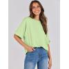 imageANRABESS Womens Tops Oversized T Shirts Short Sleeve Crewneck Summer Casual Loose Basic Tee Shirt 2025 Trendy Fashion ClothesLight Green