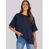 imageANRABESS Womens Tops Oversized T Shirts Short Sleeve Crewneck Summer Casual Loose Basic Tee Shirt 2025 Trendy Fashion ClothesNavy Blue
