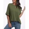 imageANRABESS Womens Tops Oversized T Shirts Short Sleeve Crewneck Summer Casual Loose Basic Tee Shirt 2025 Trendy Fashion ClothesOlive Green