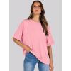 imageANRABESS Womens Tops Oversized T Shirts Short Sleeve Crewneck Summer Casual Loose Basic Tee Shirt 2025 Trendy Fashion ClothesPink