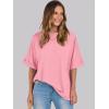 imageANRABESS Womens Tops Oversized T Shirts Short Sleeve Crewneck Summer Casual Loose Basic Tee Shirt 2025 Trendy Fashion ClothesPink