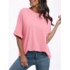 imageANRABESS Womens Tops Oversized T Shirts Short Sleeve Crewneck Summer Casual Loose Basic Tee Shirt 2025 Trendy Fashion ClothesPink