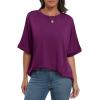 imageANRABESS Womens Tops Oversized T Shirts Short Sleeve Crewneck Summer Casual Loose Basic Tee Shirt 2025 Trendy Fashion ClothesPurple