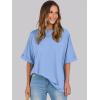 imageANRABESS Womens Tops Oversized T Shirts Short Sleeve Crewneck Summer Casual Loose Basic Tee Shirt 2025 Trendy Fashion ClothesSky Blue