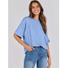 imageANRABESS Womens Tops Oversized T Shirts Short Sleeve Crewneck Summer Casual Loose Basic Tee Shirt 2025 Trendy Fashion ClothesSky Blue