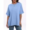 imageANRABESS Womens Tops Oversized T Shirts Short Sleeve Crewneck Summer Casual Loose Basic Tee Shirt 2025 Trendy Fashion ClothesSky Blue