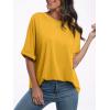 imageANRABESS Womens Tops Oversized T Shirts Short Sleeve Crewneck Summer Casual Loose Basic Tee Shirt 2025 Trendy Fashion ClothesYellow