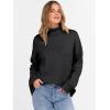 imageANRABESS Womens Turtleneck Sweaters Oversized Chunky Long Sleeve Knit High Low Hem Pullover Top 2025 Fall Winter FashionBlack