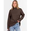 imageANRABESS Womens Turtleneck Sweaters Oversized Chunky Long Sleeve Knit High Low Hem Pullover Top 2025 Fall Winter FashionChocola