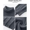 imageANRABESS Womens Turtleneck Sweaters Oversized Chunky Long Sleeve Knit High Low Hem Pullover Top 2025 Fall Winter FashionDark Gray