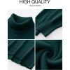 imageANRABESS Womens Turtleneck Sweaters Oversized Chunky Long Sleeve Knit High Low Hem Pullover Top 2025 Fall Winter FashionDark Green
