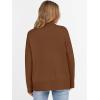imageANRABESS Womens Turtleneck Sweaters Oversized Chunky Long Sleeve Knit High Low Hem Pullover Top 2025 Fall Winter FashionDeep Caramel
