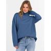 imageANRABESS Womens Turtleneck Sweaters Oversized Chunky Long Sleeve Knit High Low Hem Pullover Top 2025 Fall Winter FashionDusty Blue