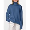 imageANRABESS Womens Turtleneck Sweaters Oversized Chunky Long Sleeve Knit High Low Hem Pullover Top 2025 Fall Winter FashionDusty Blue