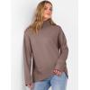 imageANRABESS Womens Turtleneck Sweaters Oversized Chunky Long Sleeve Knit High Low Hem Pullover Top 2025 Fall Winter FashionNutmeg