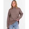 imageANRABESS Womens Turtleneck Sweaters Oversized Chunky Long Sleeve Knit High Low Hem Pullover Top 2025 Fall Winter FashionNutmeg