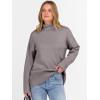 imageANRABESS Womens Turtleneck Sweaters Oversized Chunky Long Sleeve Knit High Low Hem Pullover Top 2025 Fall Winter FashionPurple Taupe
