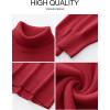 imageANRABESS Womens Turtleneck Sweaters Oversized Chunky Long Sleeve Knit High Low Hem Pullover Top 2025 Fall Winter FashionRed