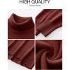 imageANRABESS Womens Turtleneck Sweaters Oversized Chunky Long Sleeve Knit High Low Hem Pullover Top 2025 Fall Winter FashionRust