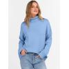 imageANRABESS Womens Turtleneck Sweaters Oversized Chunky Long Sleeve Knit High Low Hem Pullover Top 2025 Fall Winter FashionSky