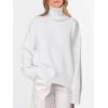 imageANRABESS Womens Turtleneck Sweaters Oversized Chunky Long Sleeve Knit High Low Hem Pullover Top 2025 Fall Winter FashionWhite