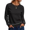 imageANRABESS Sweaters for Women Long Sleeve Cropped Lightweight 2025 Fall Fashion Knit Crewneck Pullover Top Soft Trendy OutfitsBlack