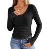 imageANRABESS Womens Long Sleeve Shirts V Neck Ribbed Knit Slim Fit Lightweight Sweater 2025 Fall Dressy Casual Travel Work TopsBlack