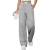 imageANRABESS Womens Striped Gingham Pants 2025 Pajama Lounge Boxer Pants Cute Comfy PJ Bottoms with Pockets Y2K Plaid OutfitsBlack White Stripe