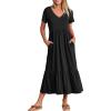 imageANRABESS Womens Summer Casual Short Sleeve T Shirts Maxi Dress Flowy V Neck Tiered Beach Vacation Sundress 2025 OutfitsBlack