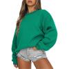 imageANRABESS Womens Sweatshirts Crewneck Fleece Oversized Pullover Sweaters Fall Winter Cute Tops Teen Girls Preppy Clothes 2025Green