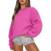 imageANRABESS Womens Sweatshirts Crewneck Fleece Oversized Pullover Sweaters Fall Winter Cute Tops Teen Girls Preppy Clothes 2025Hot Pink