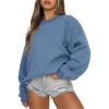 imageANRABESS Womens Sweatshirts Crewneck Fleece Oversized Pullover Sweaters Fall Winter Cute Tops Teen Girls Preppy Clothes 2025Indigo Blue