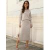imageANRABESS 2 Piece Skirts Sets For Women Fall Fashion 2025 Striped Sweater Midi Dress Knit Lounge Travel Outfits Winter ClothesAlmond White