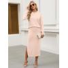 imageANRABESS 2 Piece Skirts Sets For Women Fall Fashion 2025 Striped Sweater Midi Dress Knit Lounge Travel Outfits Winter ClothesBeige