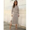 imageANRABESS 2 Piece Skirts Sets For Women Fall Fashion 2025 Striped Sweater Midi Dress Knit Lounge Travel Outfits Winter ClothesBeige Black