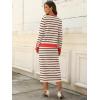 imageANRABESS 2 Piece Skirts Sets For Women Fall Fashion 2025 Striped Sweater Midi Dress Knit Lounge Travel Outfits Winter ClothesBeige Black Red