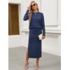imageANRABESS 2 Piece Skirts Sets For Women Fall Fashion 2025 Striped Sweater Midi Dress Knit Lounge Travel Outfits Winter ClothesBlue