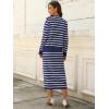 imageANRABESS 2 Piece Skirts Sets For Women Fall Fashion 2025 Striped Sweater Midi Dress Knit Lounge Travel Outfits Winter ClothesBlue White