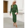 imageANRABESS 2 Piece Skirts Sets For Women Fall Fashion 2025 Striped Sweater Midi Dress Knit Lounge Travel Outfits Winter ClothesGreen