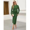 imageANRABESS 2 Piece Skirts Sets For Women Fall Fashion 2025 Striped Sweater Midi Dress Knit Lounge Travel Outfits Winter ClothesGreen