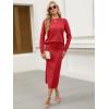 imageANRABESS 2 Piece Skirts Sets For Women Fall Fashion 2025 Striped Sweater Midi Dress Knit Lounge Travel Outfits Winter ClothesRed