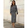 imageANRABESS 2 Piece Skirts Sets For Women Fall Fashion 2025 Striped Sweater Midi Dress Knit Lounge Travel Outfits Winter ClothesWhite Black