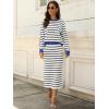 imageANRABESS 2 Piece Skirts Sets For Women Fall Fashion 2025 Striped Sweater Midi Dress Knit Lounge Travel Outfits Winter ClothesWhite Black Blue