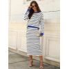 imageANRABESS 2 Piece Skirts Sets For Women Fall Fashion 2025 Striped Sweater Midi Dress Knit Lounge Travel Outfits Winter ClothesWhite Black Blue