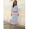 imageANRABESS 2 Piece Skirts Sets For Women Fall Fashion 2025 Striped Sweater Midi Dress Knit Lounge Travel Outfits Winter ClothesWhite Blue Red