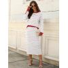 imageANRABESS 2 Piece Skirts Sets For Women Fall Fashion 2025 Striped Sweater Midi Dress Knit Lounge Travel Outfits Winter ClothesWhite Grey Red